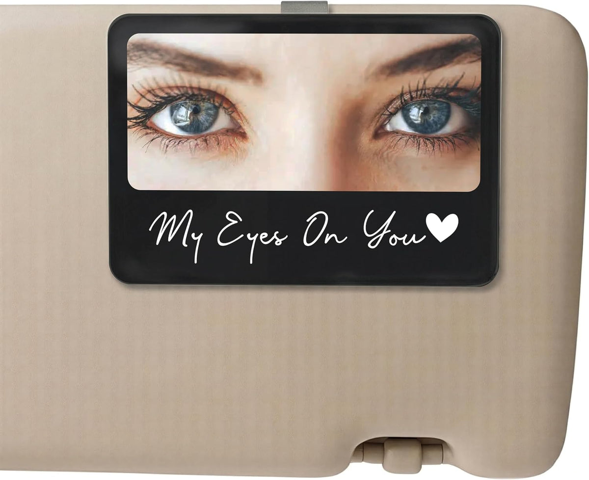 Personalized Car Visor Photo Clip – Custom Acrylic Picture Holder with Text, Gift for Dad, Mom, Husband, Wife, or Girlfriend