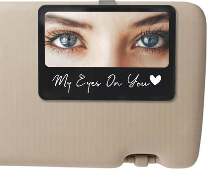 Personalized Car Visor Photo Clip – Custom Acrylic Picture Holder with Text, Gift for Dad, Mom, Husband, Wife, or Girlfriend