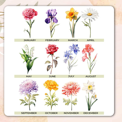 Zexpa Apparel Personalized Flower Pot for Grandma, Mom or Nana, Custom Birth Month Flower Planter with Names, Unique, Mother’s Day, Birthday or Holiday Present, Ceramic Pot