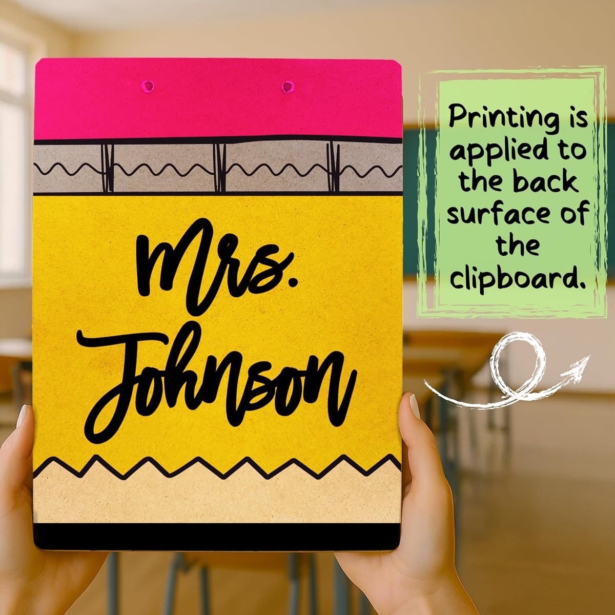 Personalized Wooden Clipboard with Name, a Custom Teacher Appreciation Gift