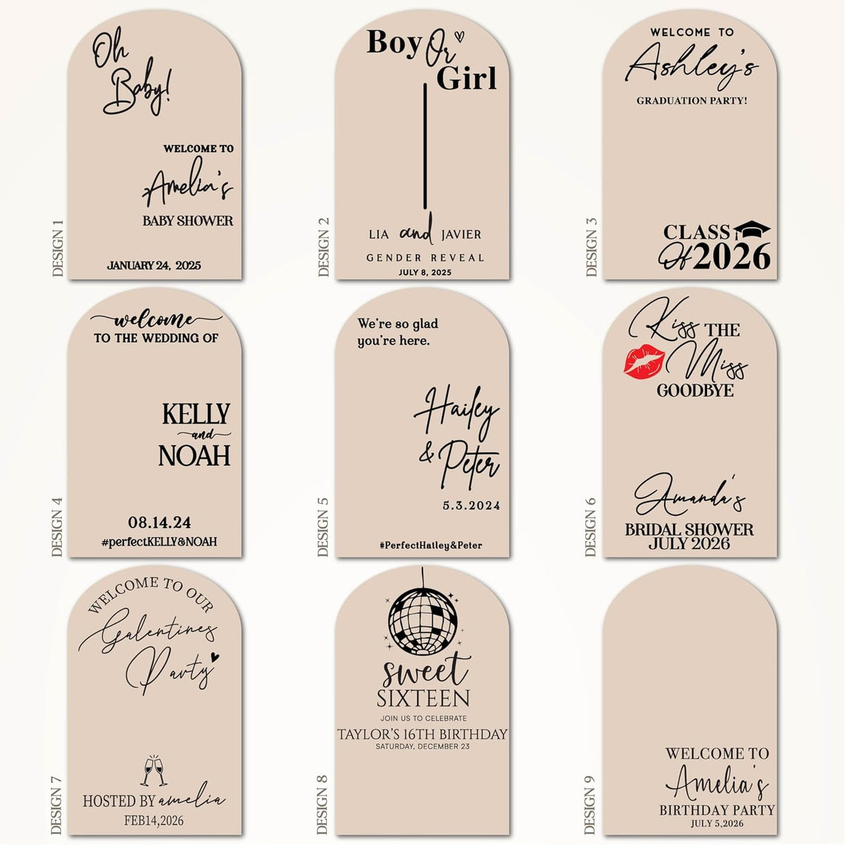 Personalized DIY Wedding Mirror Welcome Sign Decal - Custom Vinyl Sticker with Bride & Groom Names - Elegant Lettering for Bridal Shower, Reception Wall Decor, Event Signage