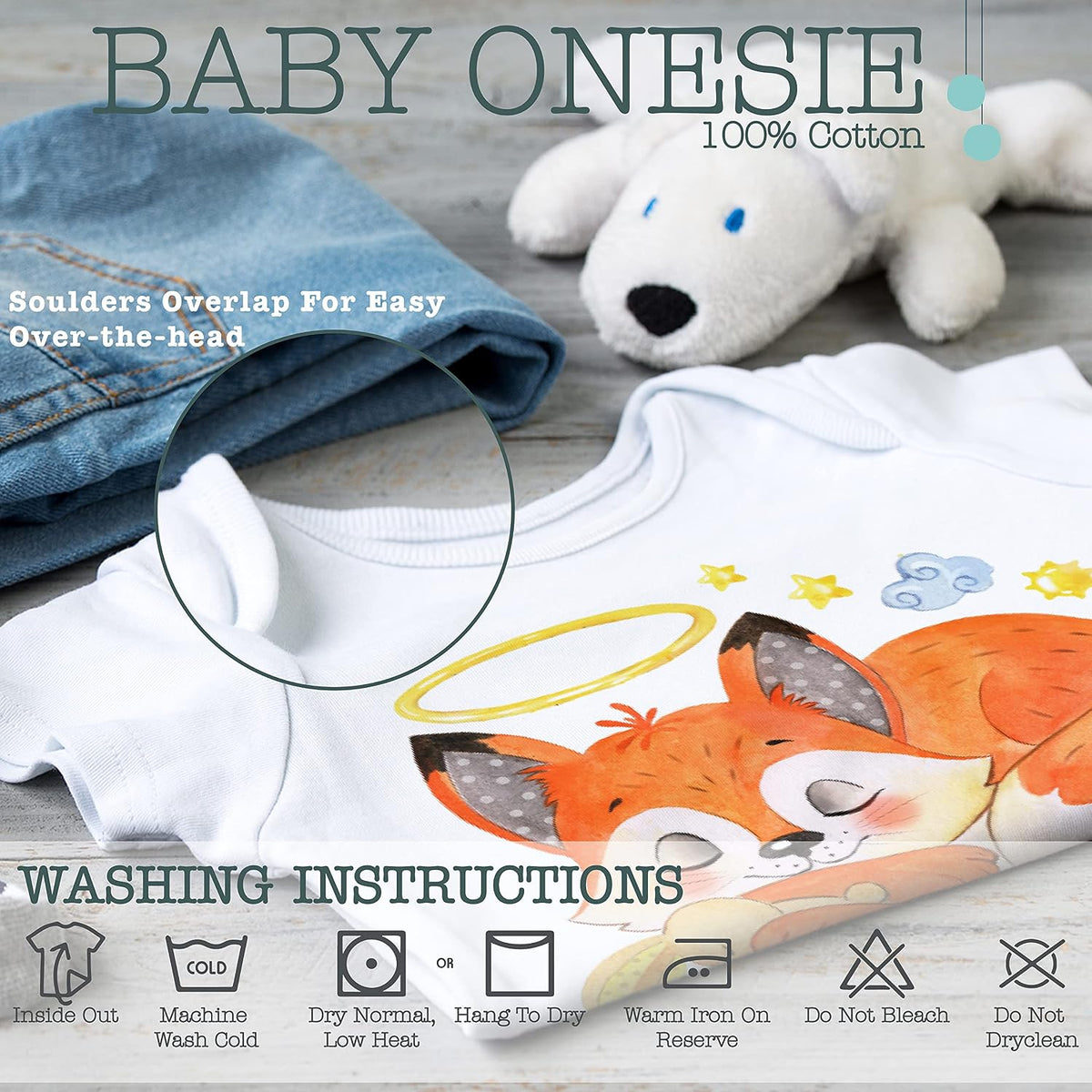 Personalized Baby Onesie with Name, Custom Funny Bodysuit Gift for Boy Girl