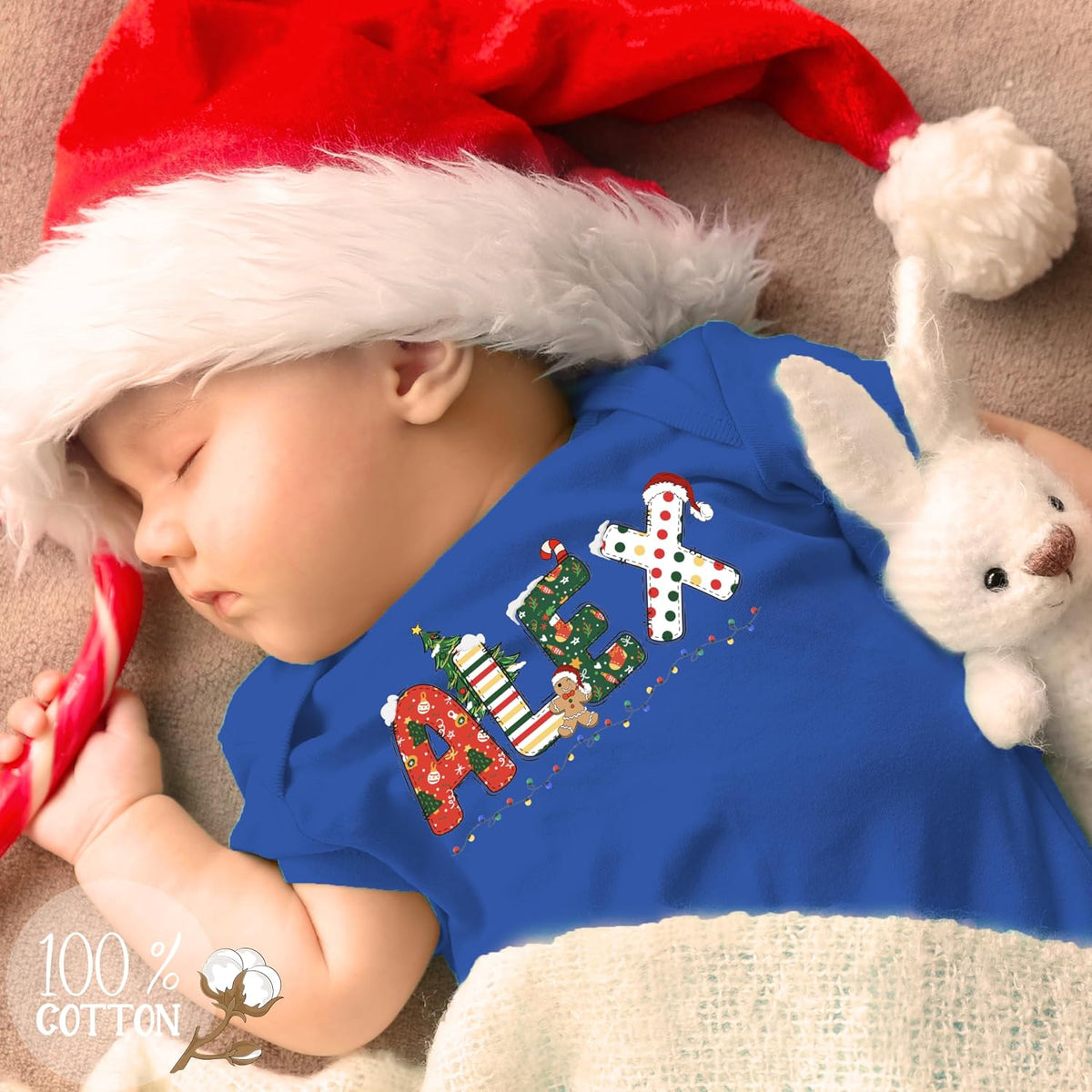 Custom Christmas Holiday Infant Bodysuit - Unique Personalized Xmas Baby Romper for Girl & Boy - Customized Festive Newborn Onesie Outfit