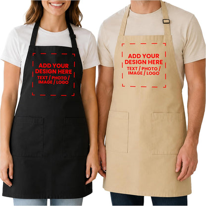 Zexpa Apparel Personalized Bakery Apron for Women with Custom Name and Logo Design, Adjustable Baking Apron