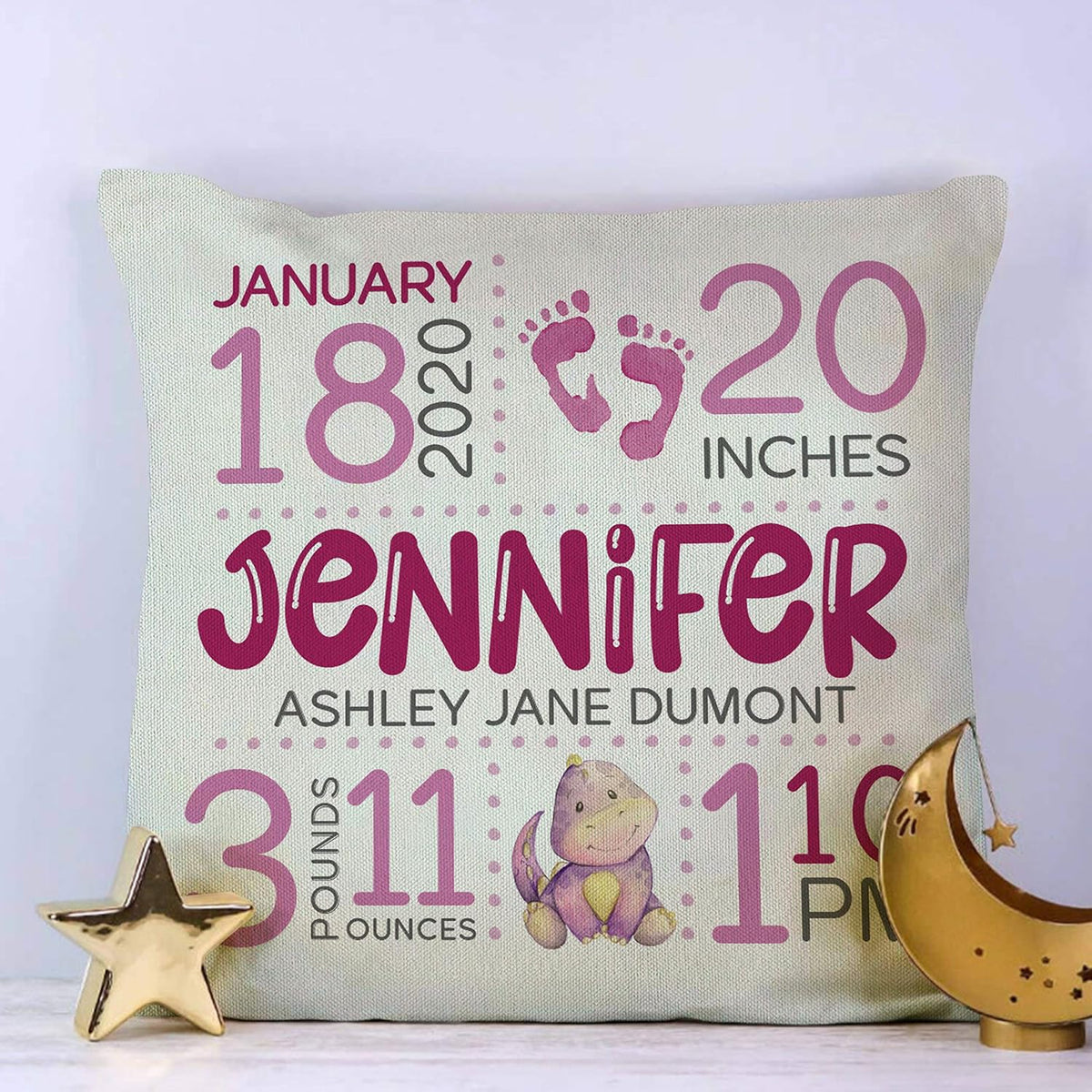 Zexpa Apparel Personalized 18" Square Cotton Canvas Print Throw Pillow Cover for Car Club Festival Valentine's Day
