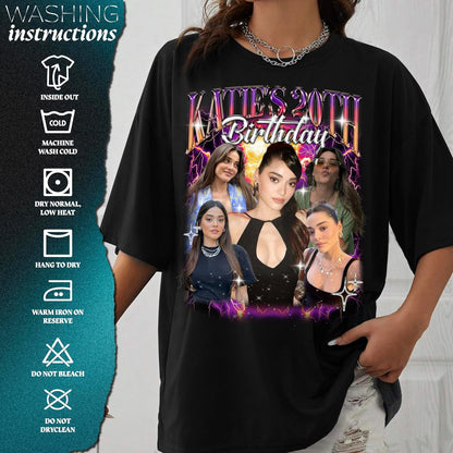 Customize Your Own Bootleg Rap Tee - Personalized Your Text and Face Photo - Custom Garphic Vintage Gift T-Shirts for Girlfriend & Boyfriend, Valentines Day, Christmas, Birthday Black