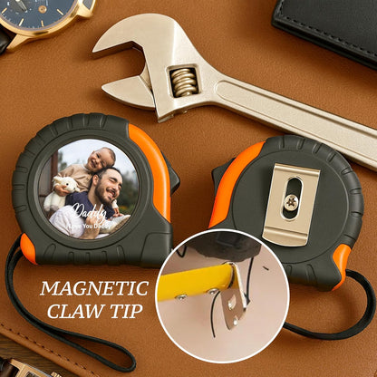 Personalized Photo Tape Measure for Dad, Father's Day Present from Daughter Son Wife Kids