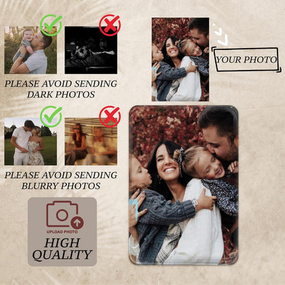 Zexpa Apparel Personalized Car Visor Photo Clip with Text, Drive Safe Gift for Dad and Mom
