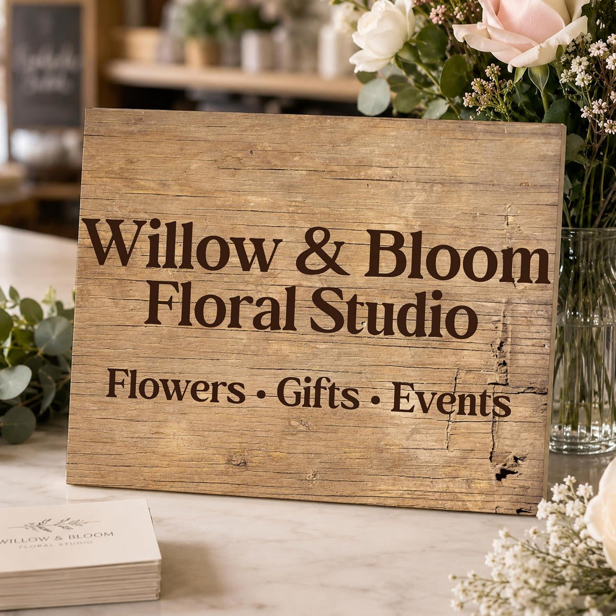 Personalized Welcome Wood Sign for Wall, Custom Family Home Farmhouse Decor