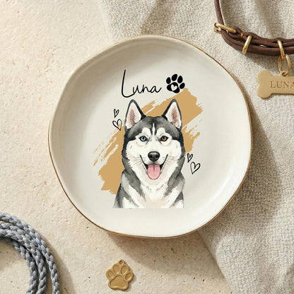 Personalized Ring Dish with Name, Custom Jewelry Tray Gift for Women, Bridesmaids, Mom, Grandma, or Best Friends