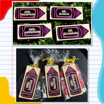 Custom Teacher Appreciation Gifts for Whiteboard - Personalized Thank You Eraser from Students