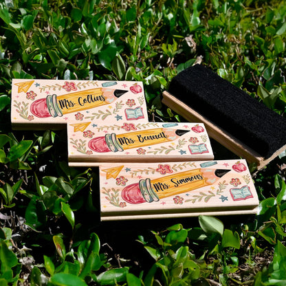 Custom Teacher Appreciation Gifts for Whiteboard - Personalized Thank You Eraser from Students