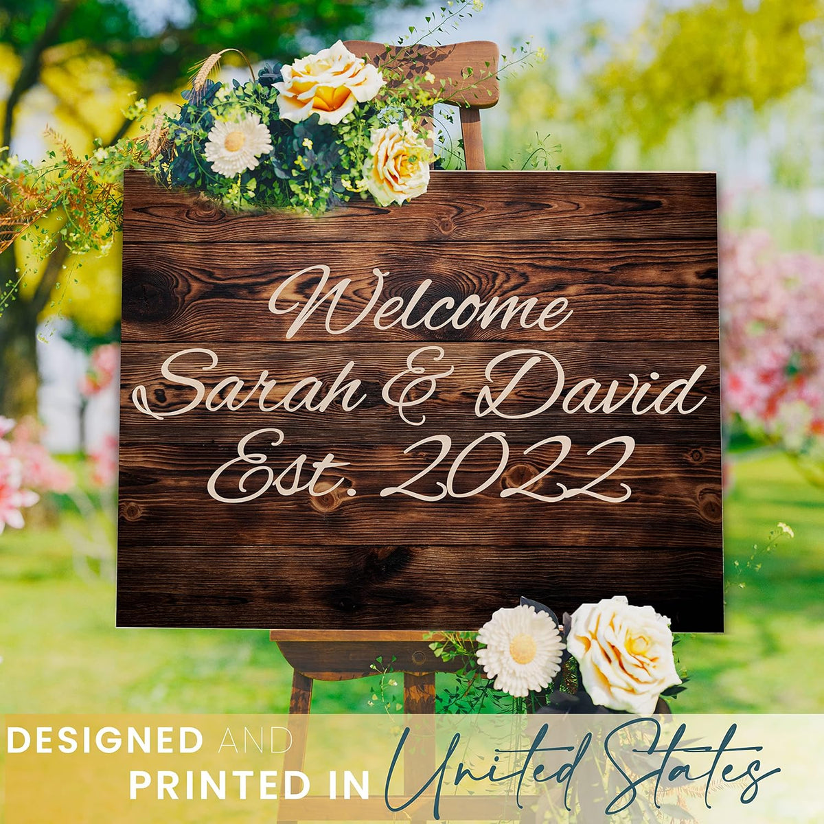 Personalized Wood Sign with 9 Font and 6 Color Options – Customized Wooden Home Décor for Father’s Day, Mother’s Day, Christmas, Housewarming, or Birthday Gifts