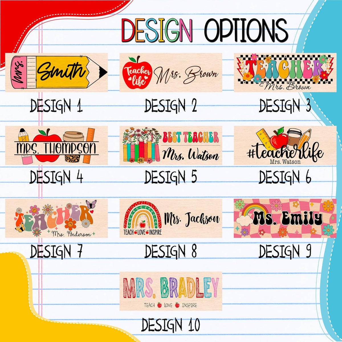 Custom Teacher Appreciation Gifts for Whiteboard - Personalized Thank You Eraser from Students