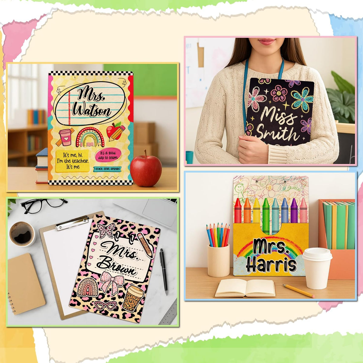 Personalized Wooden Clipboard with Name, a Custom Teacher Appreciation Gift