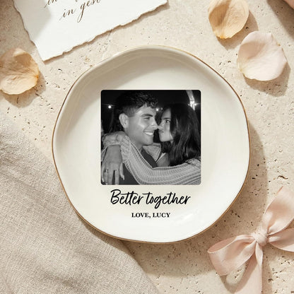 Personalized Ring Dish with Name, Custom Jewelry Tray Gift for Women, Bridesmaids, Mom, Grandma, or Best Friends