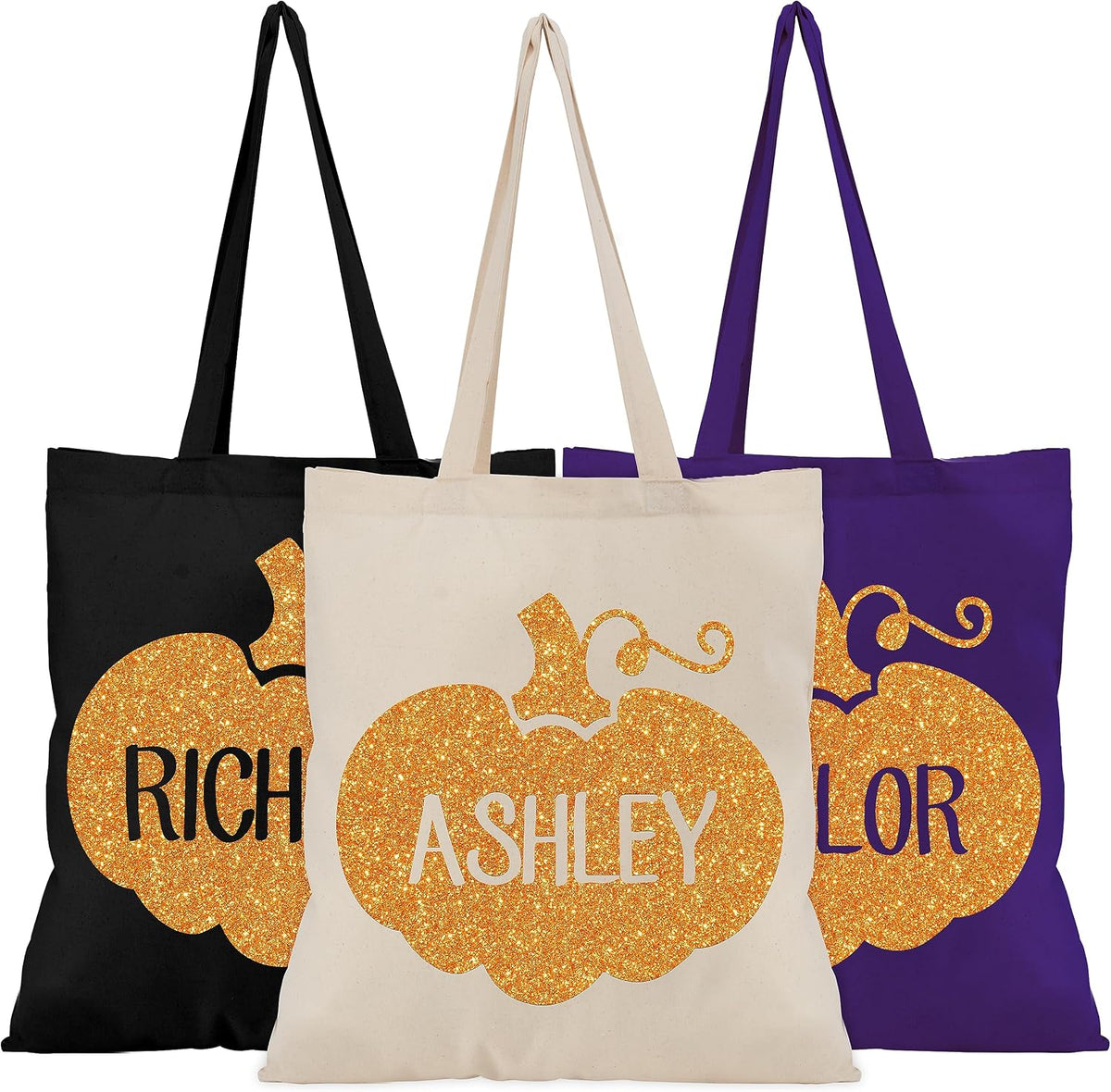 Personalized Halloween Tote Bag with Name, Custom Trick or Treat Gift