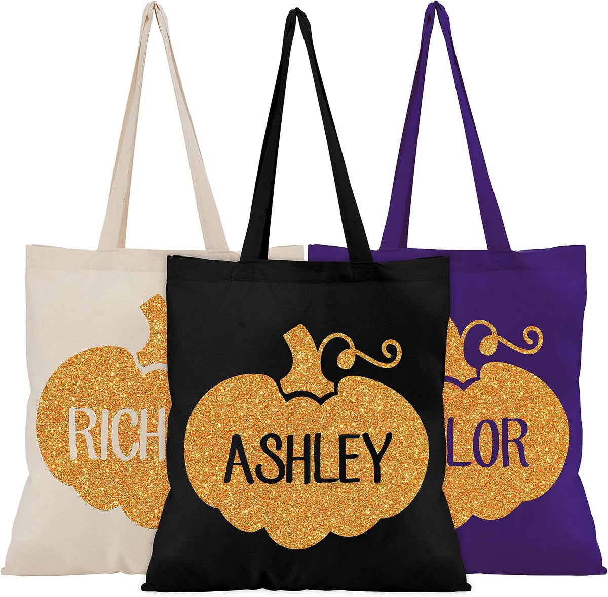 Personalized Halloween Tote Bag with Name, Custom Trick or Treat Gift