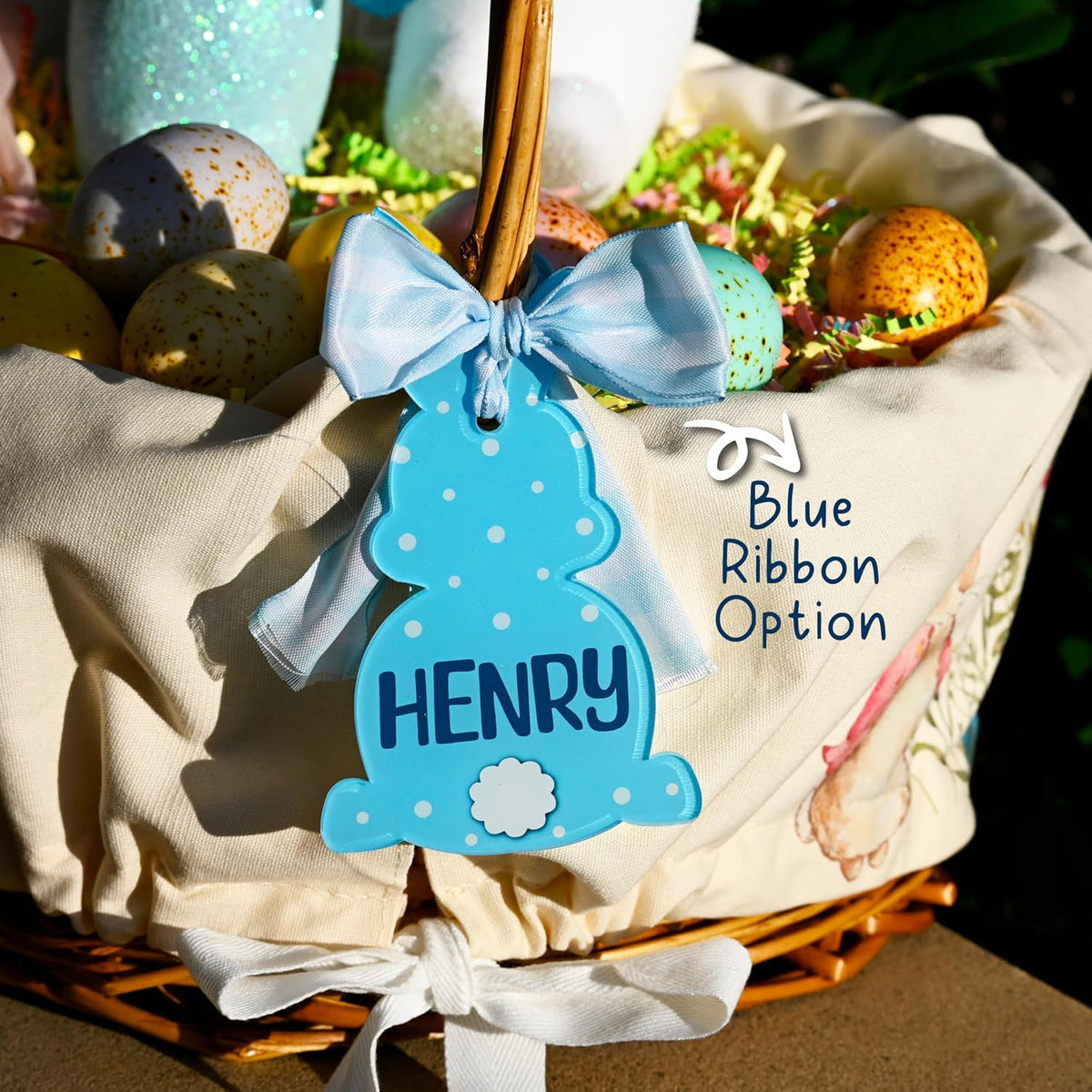 Personalized Easter Basket Name Tag, Custom Acrylic Carrot Gift