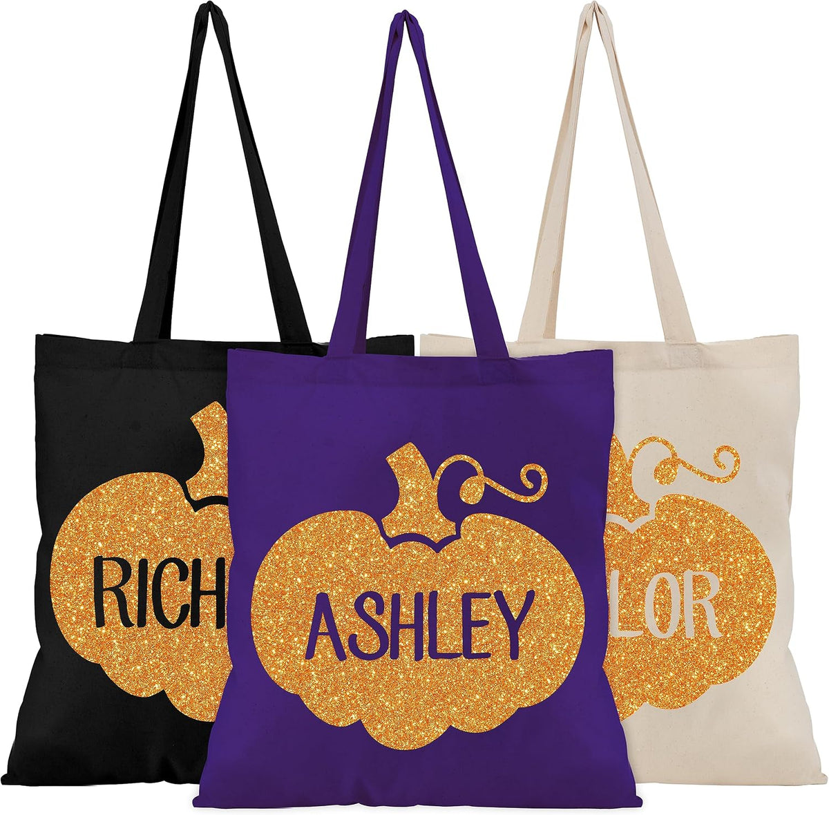 Personalized Halloween Tote Bag with Name, Custom Trick or Treat Gift