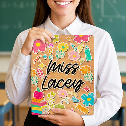 Personalized Wooden Clipboard with Name, a Custom Teacher Appreciation Gift
