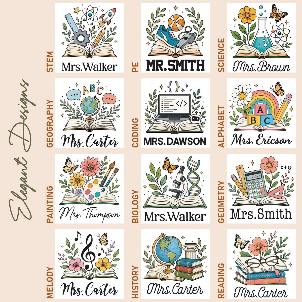 Personalized Magnetic Bookmark with Name, Custom Teacher Appreciation Gift