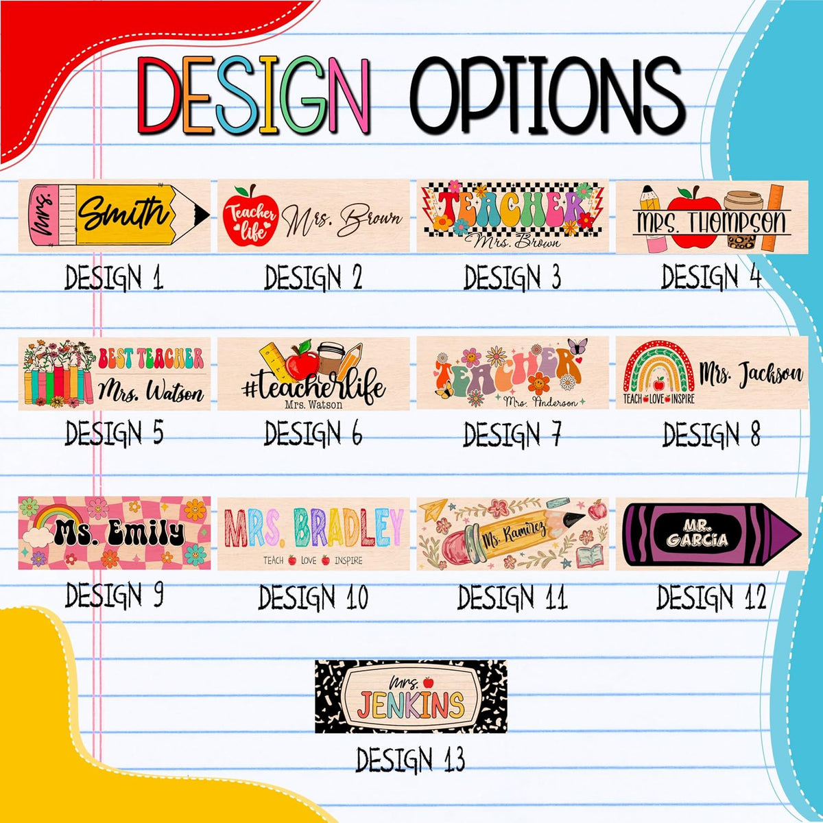 Custom Teacher Appreciation Gifts for Whiteboard - Personalized Thank You Eraser from Students