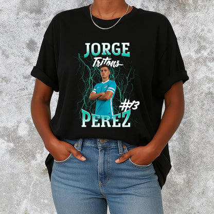 Personalized Sports Jersey T-Shirt with Name and Number, Custom Team Gift