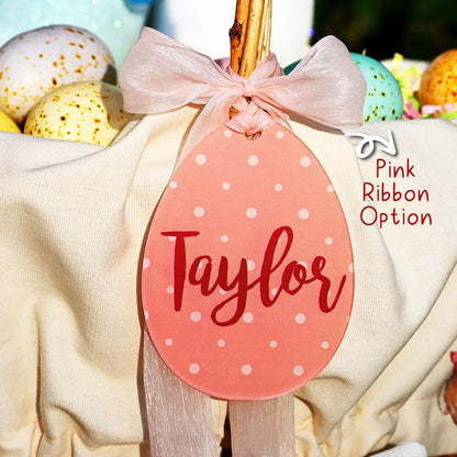 Personalized Easter Basket Name Tag, Custom Acrylic Carrot Gift