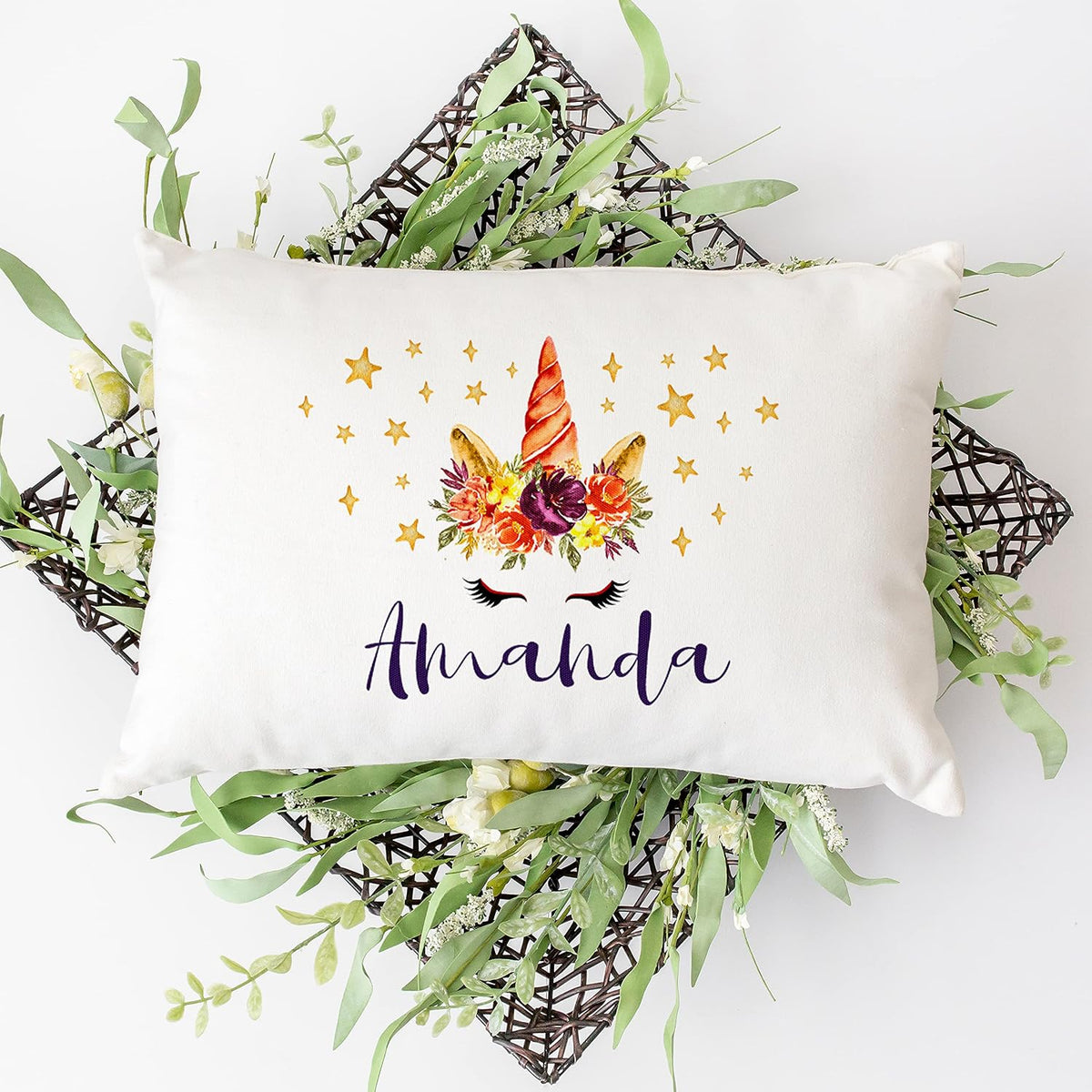 Personalized Baby Pillowcase with Name, Custom Toddler Nursery Bedding