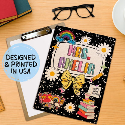 Personalized Wooden Clipboard with Name, a Custom Teacher Appreciation Gift