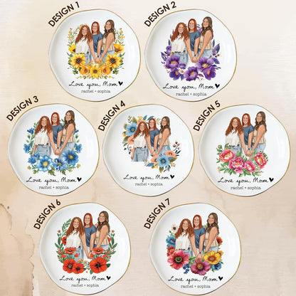 Personalized Ring Dish with Name, Custom Jewelry Tray Gift for Women, Bridesmaids, Mom, Grandma, or Best Friends