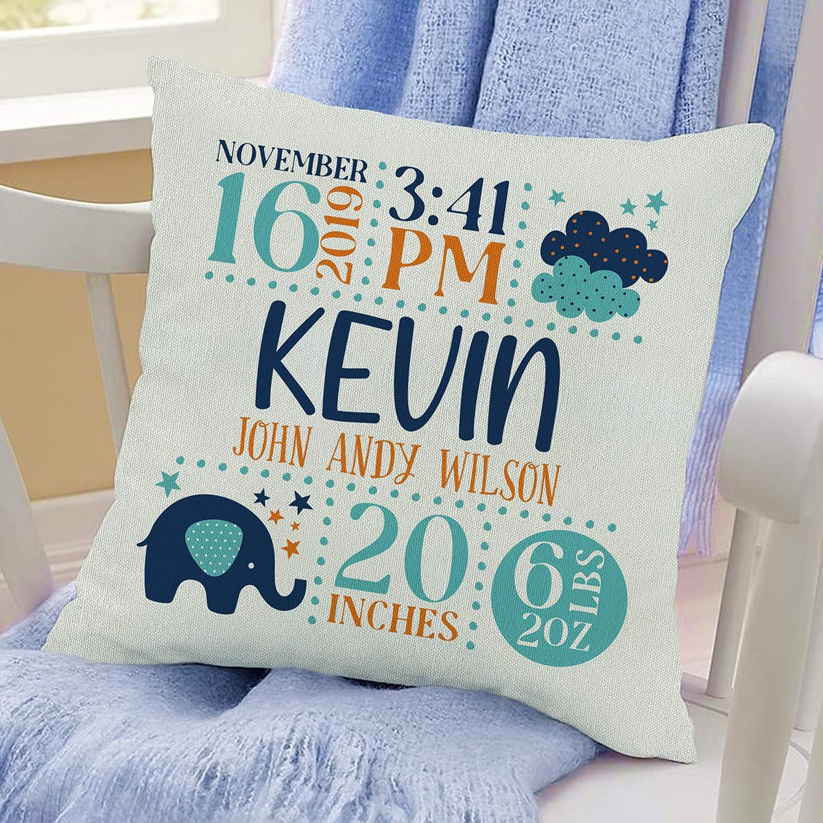 Zexpa Apparel Personalized 18" Square Cotton Canvas Print Throw Pillow Cover for Car Club Festival Valentine's Day