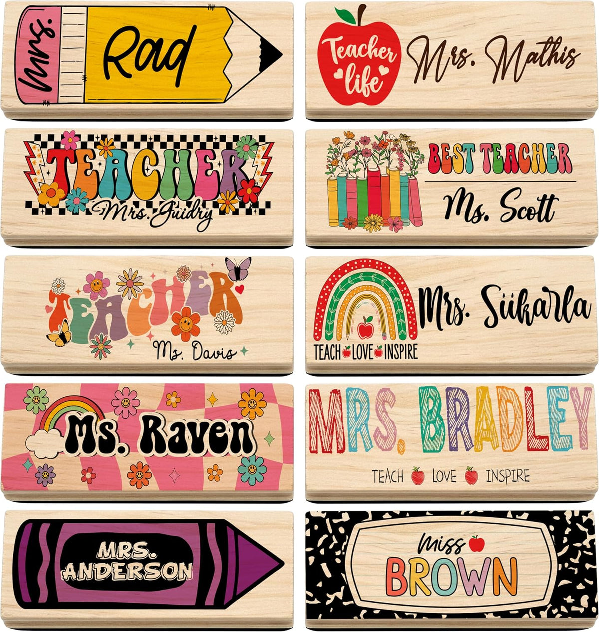 Custom Teacher Appreciation Gifts for Whiteboard - Personalized Thank You Eraser from Students