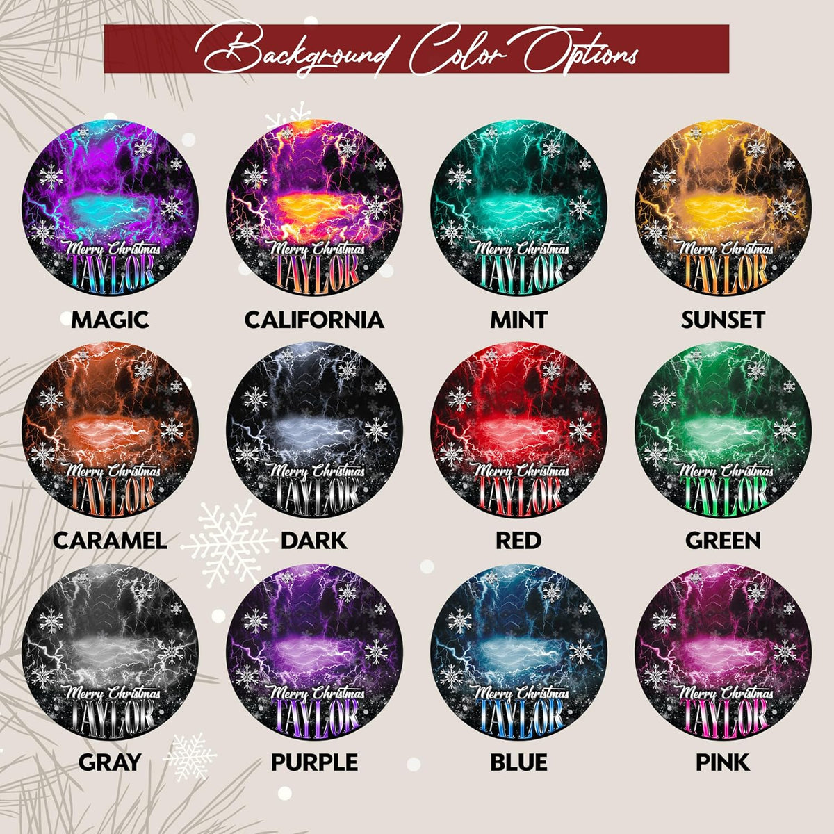 Personalized Christmas Ornaments with Photo - Custom 2025 Ceramic Xmas Tree Decor with Picture & Text - Unique for Kids, Mom, Dad & Friends Merry