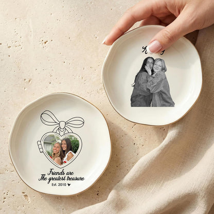Personalized Ring Dish with Name, Custom Jewelry Tray Gift for Women, Bridesmaids, Mom, Grandma, or Best Friends