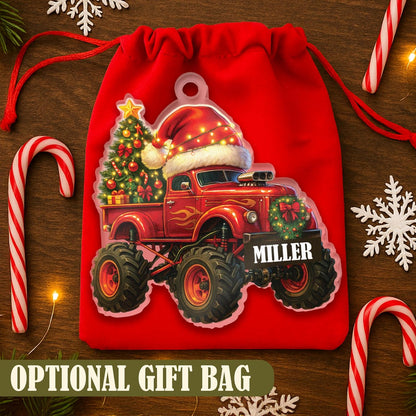 Christmas Name & Initial – Custom Ornament, Stocking & Santa Sack Options – Personalized Holiday Decor & Gift Bags