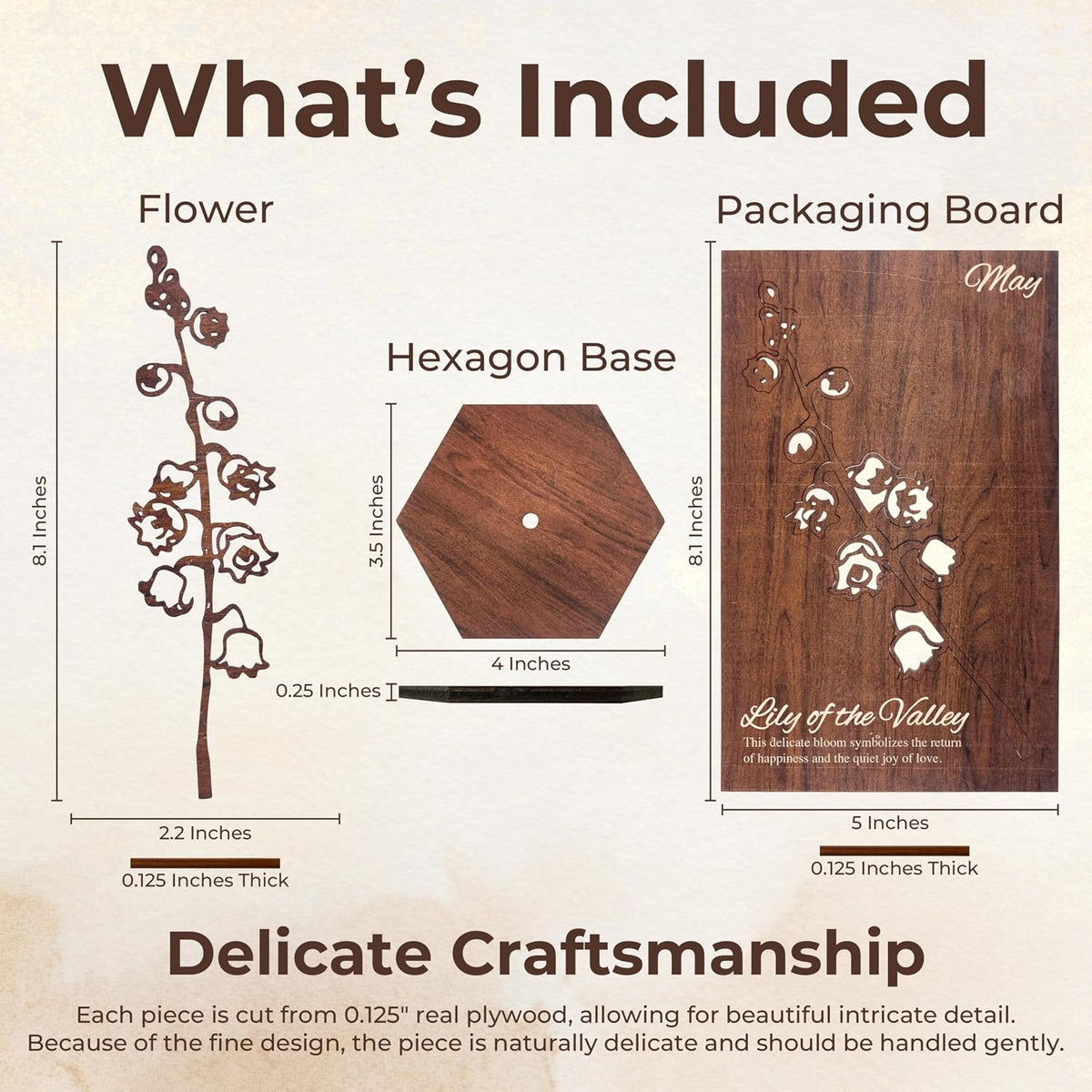 Birth Month Flower Wooden Decor, Grandma Mothers Day Gift for Mom Nana Gigi, Elegant Floral Home Decor, Birthday Christmas Gift