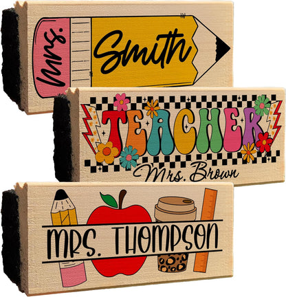 Custom Teacher Appreciation Gifts for Whiteboard - Personalized Thank You Eraser from Students