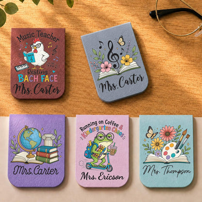 Personalized Magnetic Bookmark with Name, Custom Teacher Appreciation Gift