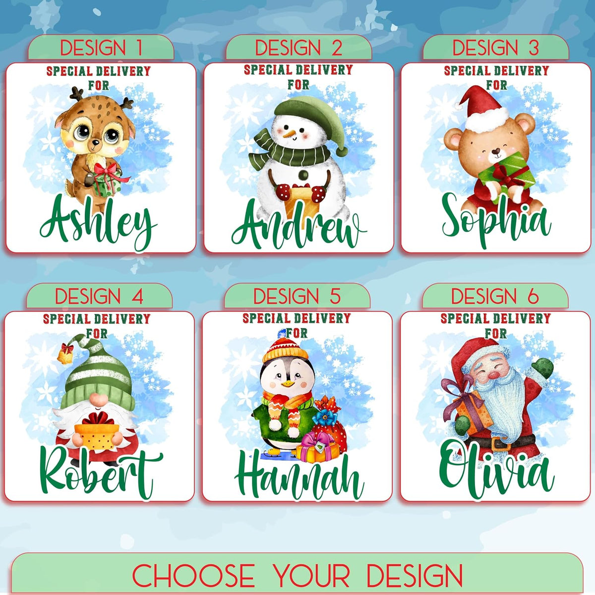 Personalized Christmas Santa Sack with Names, Custom Drawstring Gift Pouch