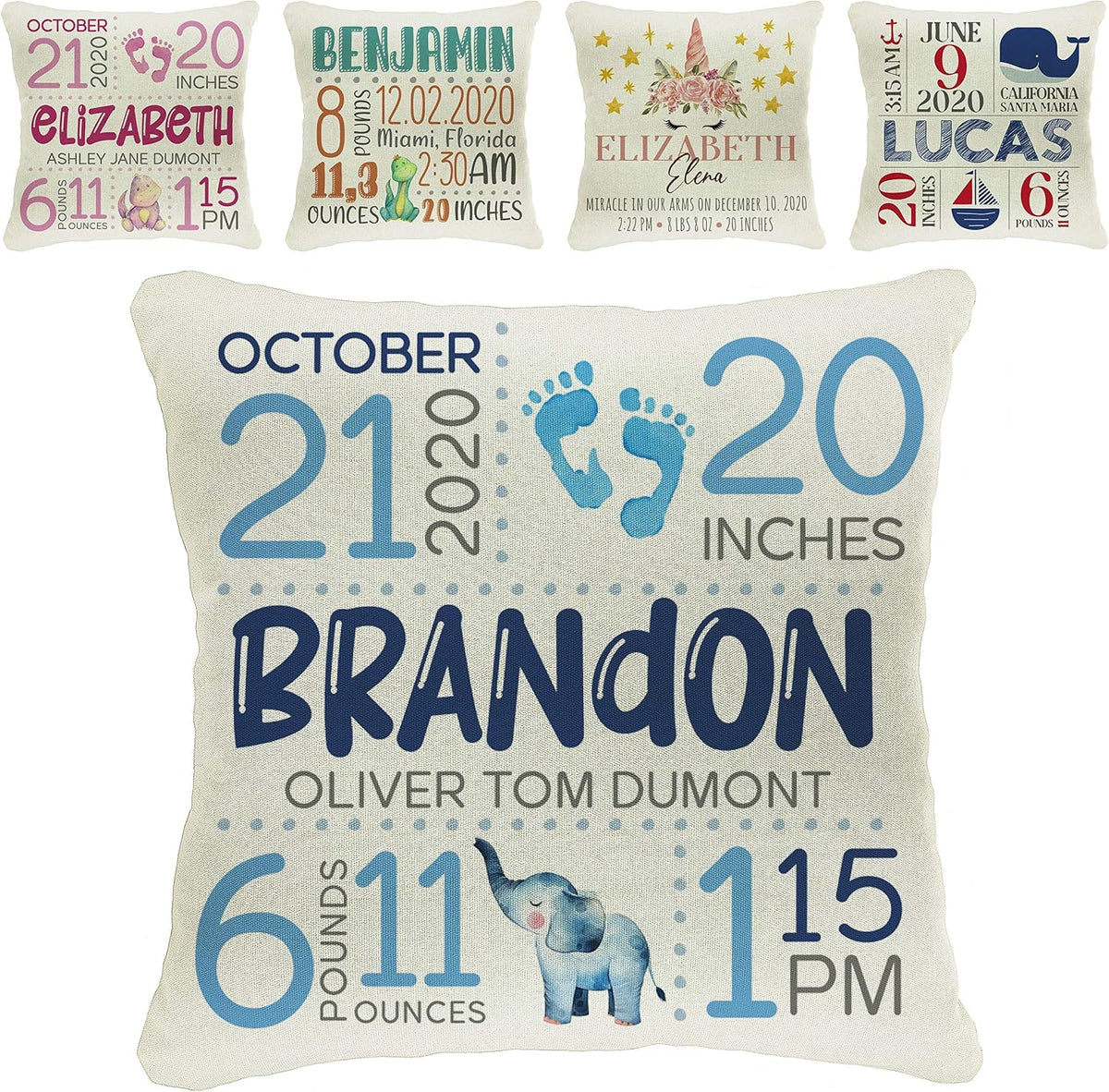 Zexpa Apparel Personalized 18" Square Cotton Canvas Print Throw Pillow Cover for Car Club Festival Valentine's Day