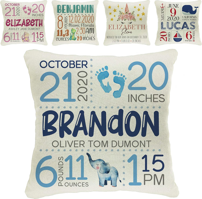 Personalized 18" Square Cotton Canvas Print Throw Pillow Cover for Car Club Festival Valentine's Day