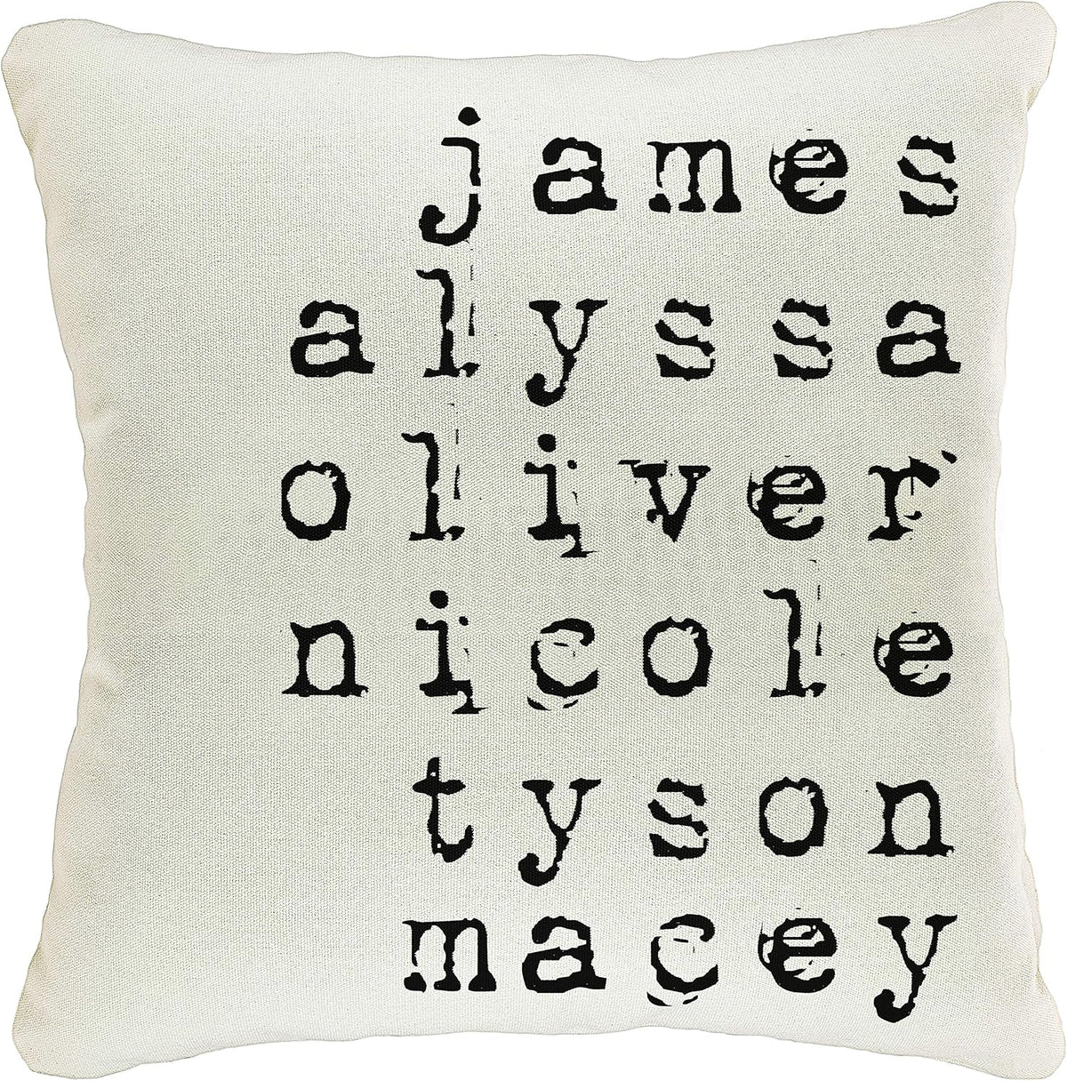 Personalized Throw Pillow Covers for Mother's Day, Customized Case with Names