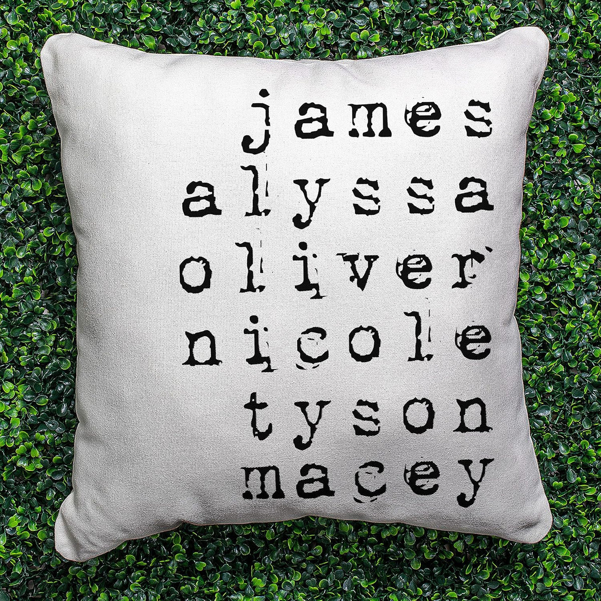 Personalized Throw Pillow Covers for Mother's Day, Customized Case with Names