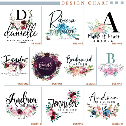 Personalized Tote Bag for Bachelorette Party Customized Bridesmaid Gift Bags Bride Maid of Honor Mother of the Bride Bridal Party Totes