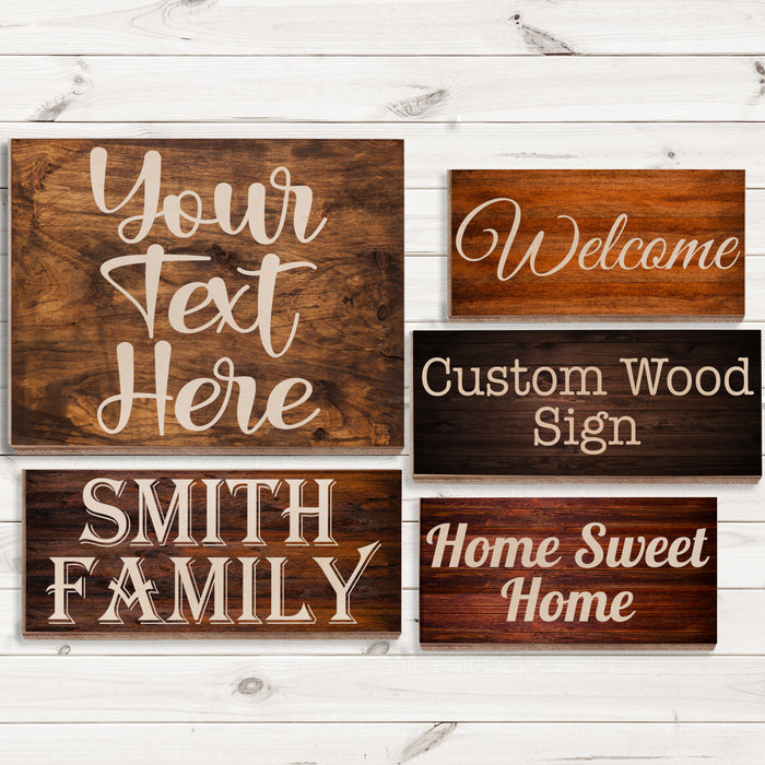 Custom Wood Sign, Home Décor Sign, Housewarming Gift, Custom Text Sign, Personalized Quote Wooden Plaque, Living Room, Nursery Room Décor