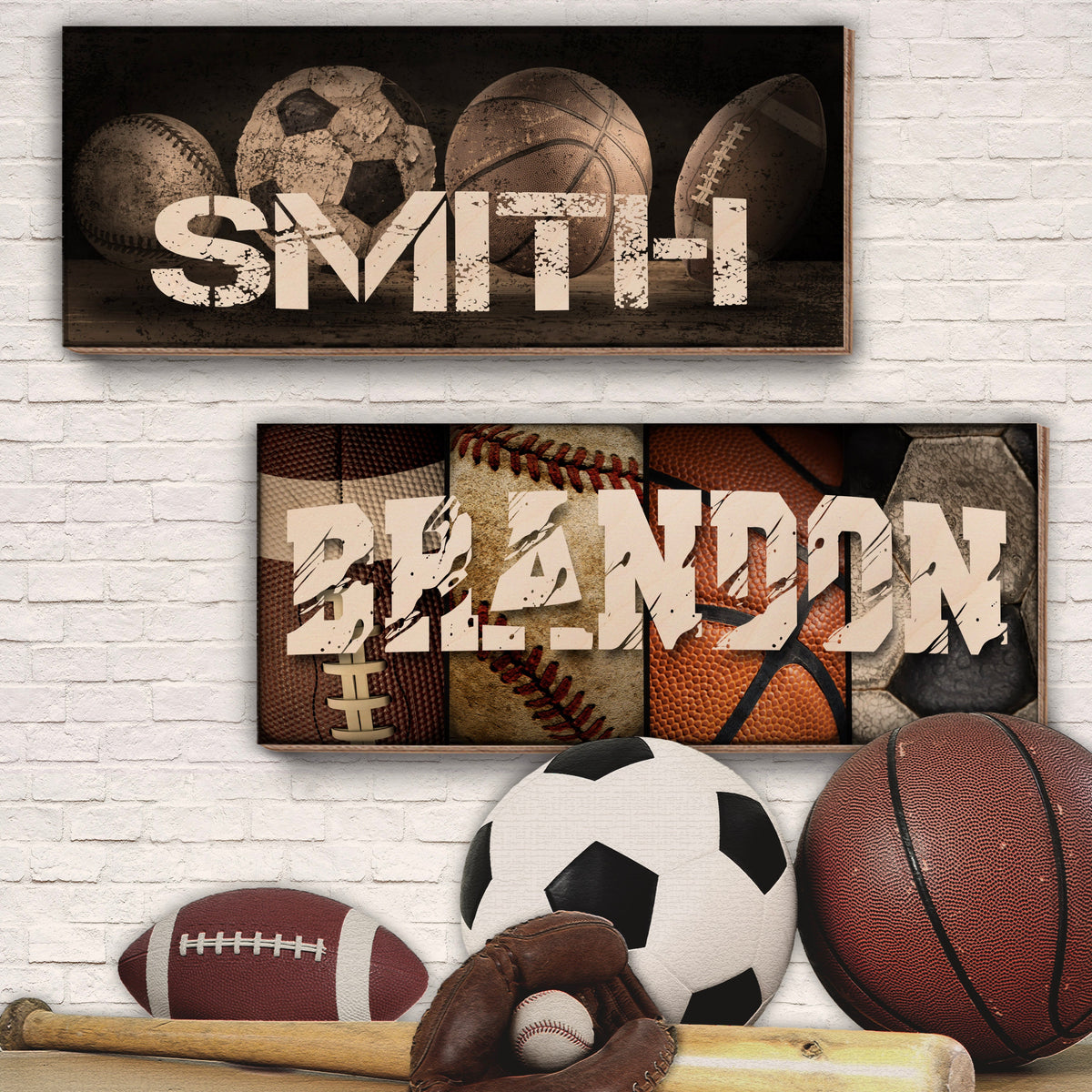Personalized Sport Wood Sign, Custom Baseball Name Sign, Sport Team Gifts for Boys, Sports Room Decor, Custom Name Sports Sign for Kids Room