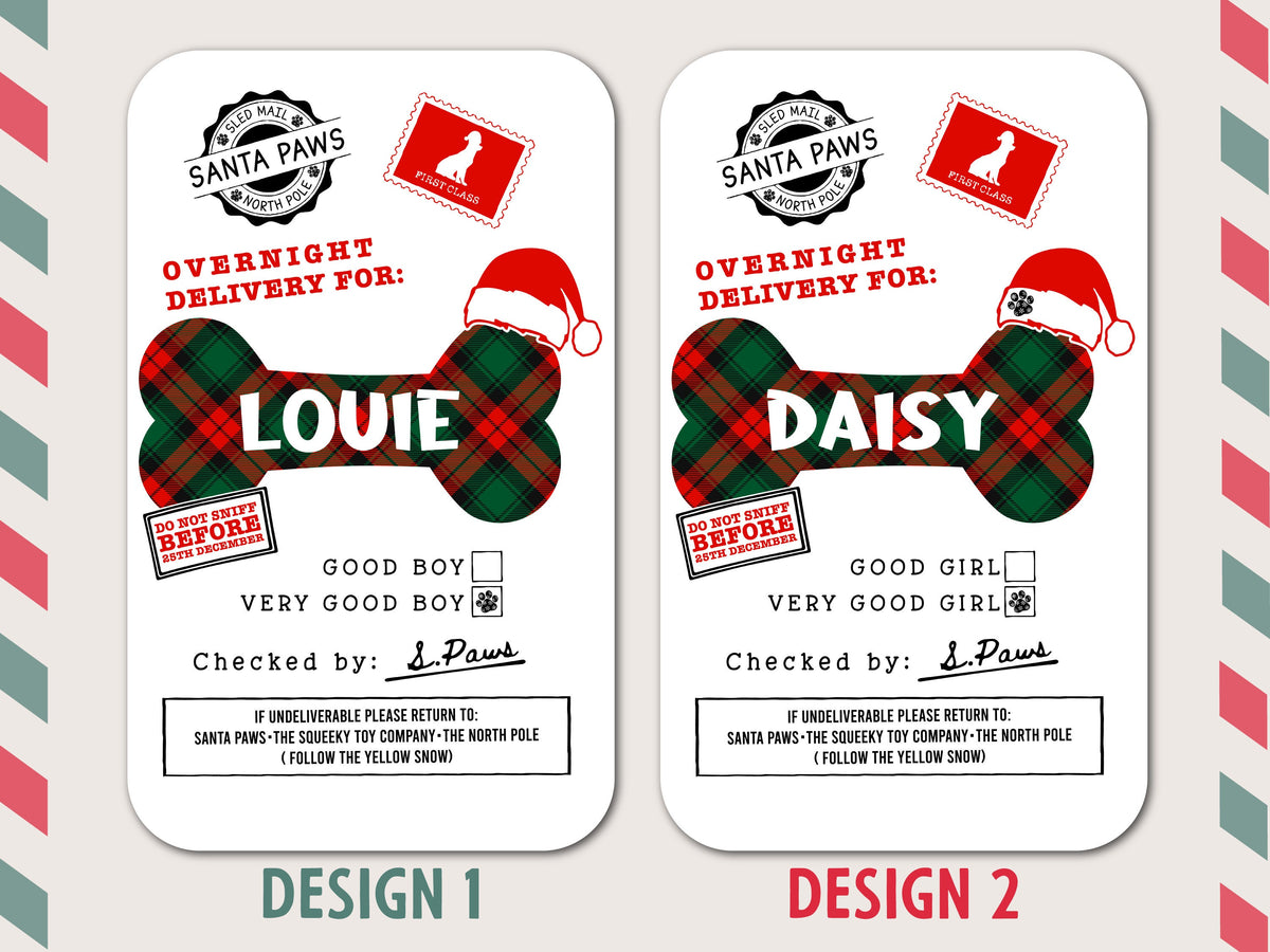 Personalized Christmas Santa Sack Bags, Personalized Stockings for Pet, Christmas Eve Box Gift Sack Holiday Gift Sack Bag, Xmas Gift for Dog