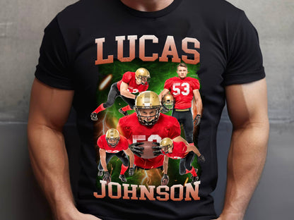 Custom Team shirt, Basketball mom dad shirt, Football Birthday, Team Number Player Name Photo Shirt, Family Shirt, Personalized Shirt